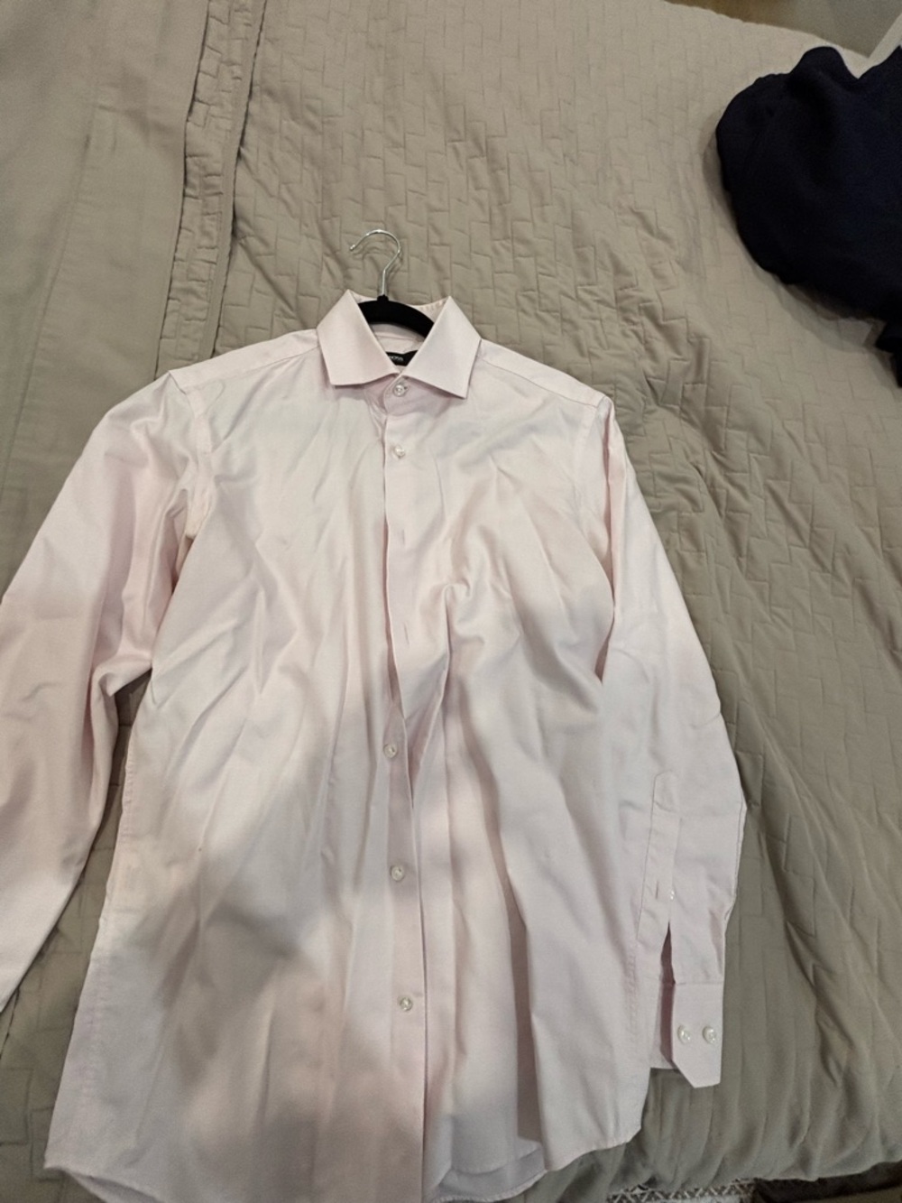 Hugo Boss Light Pink Men's Dress Shirt